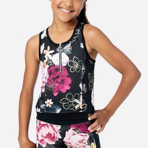 Collection X by Justice Patterned Zip-Front Girl's Tank size 12/14